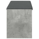vidaXL Előtér pad Beton Szürke 103 x 38 x 45 cm Műanyag Fa és Szövet