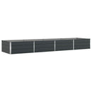 vidaXL Növénytartó Antracit 385 x 100 x 45 cm Horganyzott acél