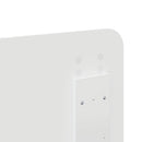 vidaXL Ágykeret fejtámlával Fehér 140 x 200 cm Tömör fenyőfa