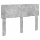 vidaXL Ágykeret fejtámlával Beton 140 x 190 cm Tömör fenyőfa