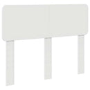 vidaXL Ágykeret fejtámlával Fehér 120 x 200 cm Tömör fenyőfa