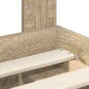 vidaXL Ágykeret fejtámlával Sonoma 120 x 200 cm Tömör fenyőfa