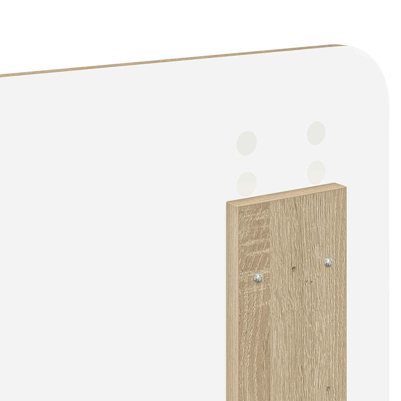 vidaXL Ágykeret fejtámlával Sonoma 120 x 200 cm Tömör fenyőfa