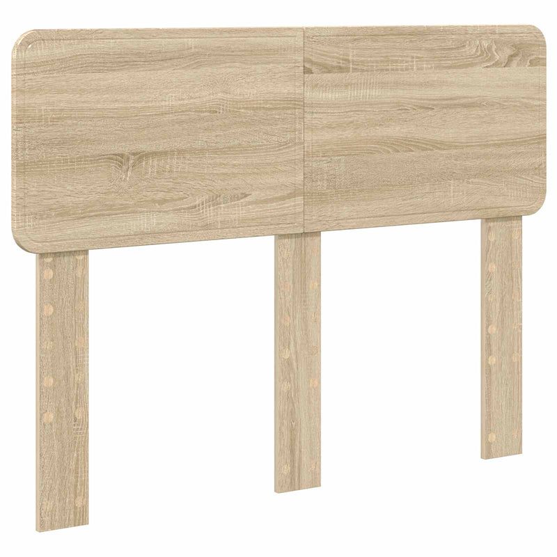 vidaXL Ágykeret fejtámlával Sonoma 120 x 200 cm Tömör fenyőfa