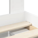 vidaXL Ágykeret fejtámlával Fehér 100 x 200 cm Tömör fenyőfa