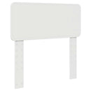 vidaXL Ágykeret fejtámlával Fehér 100 x 200 cm Tömör fenyőfa