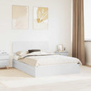 vidaXL Tárolós Ágy fejtámlával fiókkal Fehér 160 x 200 cm Faanyag