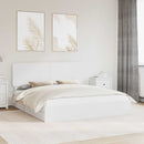 vidaXL Tárolós Ágy fejtámlával fiókkal Fehér 180 x 200 cm Faanyag