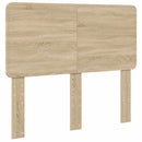 vidaXL Tárolós Ágy fejtámlával Sonoma tölgy 135 x 190 cm Faanyag