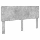 vidaXL Ágykeret fejtámlával fiókkal Beton Szürke 200 x 200 cm Faanyag