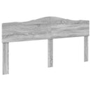 vidaXL Ágykeret fejtámlával Szürke Sonoma 200 x 200 cm Tömör fenyőfa