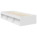 vidaXL Ágykeret fejtámlával Fehér 75 x 190 cm Tömör fenyőfa