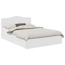 vidaXL Tárolós Ágy fejtámlával fiókkal Fehér 140 x 190 cm Faanyag