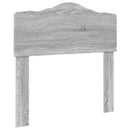 vidaXL Tárolós Ágy fejtámlával Szürke Sonoma 90 x 190 cm Faanyag
