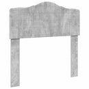 vidaXL Tárolós Ágy fejtámlával Beton Szürke 70 x 190 cm Faanyag