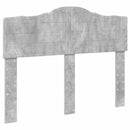 vidaXL Ágykeret fejtámlával fiókkal Beton Szürke 120 x 190 cm Faanyag