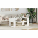 vidaXL Dohányzóasztal tárolóval Fehér 92 x 53 x 45 cm Faanyag