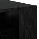 vidaXL Dohányzóasztal tárolóval Fekete tölgy 92 x 53 x 45 cm Faanyag