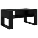 vidaXL Dohányzóasztal tárolóval Fekete tölgy 92 x 53 x 45 cm Faanyag