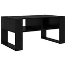 vidaXL Dohányzóasztal tárolóval Fekete tölgy 92 x 53 x 45 cm Faanyag