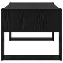 vidaXL Dohányzóasztal tárolóval Fekete tölgy 92 x 53 x 45 cm Faanyag