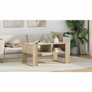 vidaXL Dohányzóasztal tárolóval Sonoma tölgy 92 x 53 x 45 cm Faanyag