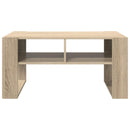 vidaXL Dohányzóasztal tárolóval Sonoma tölgy 92 x 53 x 45 cm Faanyag