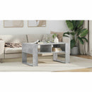vidaXL Dohányzóasztal tárolóval Beton Szürke 92 x 53 x 45 cm Faanyag