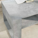 vidaXL Dohányzóasztal tárolóval Beton Szürke 92 x 53 x 45 cm Faanyag