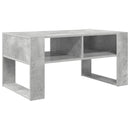 vidaXL Dohányzóasztal tárolóval Beton Szürke 92 x 53 x 45 cm Faanyag