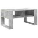 vidaXL Dohányzóasztal tárolóval Beton Szürke 92 x 53 x 45 cm Faanyag