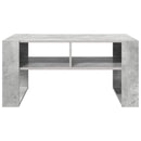 vidaXL Dohányzóasztal tárolóval Beton Szürke 92 x 53 x 45 cm Faanyag