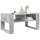 vidaXL Dohányzóasztal tárolóval Beton Szürke 92 x 53 x 45 cm Faanyag