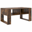 vidaXL Dohányzóasztal tárolóval Füstölt tölgy 92 x 53 x 45 cm Faanyag