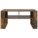 vidaXL Dohányzóasztal tárolóval Füstölt tölgy 92 x 53 x 45 cm Faanyag