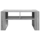 vidaXL Dohányzóasztal tárolóval Szürke Sonoma 92 x 53 x 45 cm Faanyag