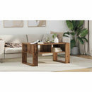 vidaXL Dohányzóasztal tárolóval Öreg fa 92 x 53 x 45 cm Faanyag