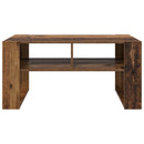 vidaXL Dohányzóasztal tárolóval Öreg fa 92 x 53 x 45 cm Faanyag
