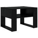 vidaXL Dohányzóasztal tárolóval Fekete tölgy 66 x 53 x 45 cm Faanyag