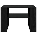 vidaXL Dohányzóasztal tárolóval Fekete tölgy 66 x 53 x 45 cm Faanyag