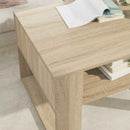 vidaXL Dohányzóasztal tárolóval Sonoma tölgy 66 x 53 x 45 cm Faanyag