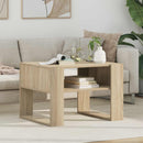 vidaXL Dohányzóasztal tárolóval Sonoma tölgy 66 x 53 x 45 cm Faanyag