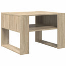 vidaXL Dohányzóasztal tárolóval Sonoma tölgy 66 x 53 x 45 cm Faanyag