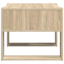 vidaXL Dohányzóasztal tárolóval Sonoma tölgy 66 x 53 x 45 cm Faanyag