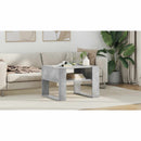 vidaXL Dohányzóasztal tárolóval Beton Szürke 66 x 53 x 45 cm Faanyag