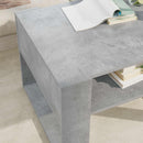 vidaXL Dohányzóasztal tárolóval Beton Szürke 66 x 53 x 45 cm Faanyag