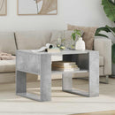 vidaXL Dohányzóasztal tárolóval Beton Szürke 66 x 53 x 45 cm Faanyag