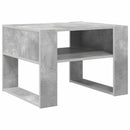 vidaXL Dohányzóasztal tárolóval Beton Szürke 66 x 53 x 45 cm Faanyag