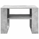 vidaXL Dohányzóasztal tárolóval Beton Szürke 66 x 53 x 45 cm Faanyag
