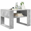vidaXL Dohányzóasztal tárolóval Beton Szürke 66 x 53 x 45 cm Faanyag